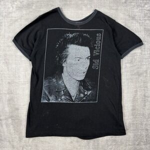 Sid Vicious Shirt Mens XL Black Vintage 80s Ringer Sex Pistols Punk Band‎ Grunge